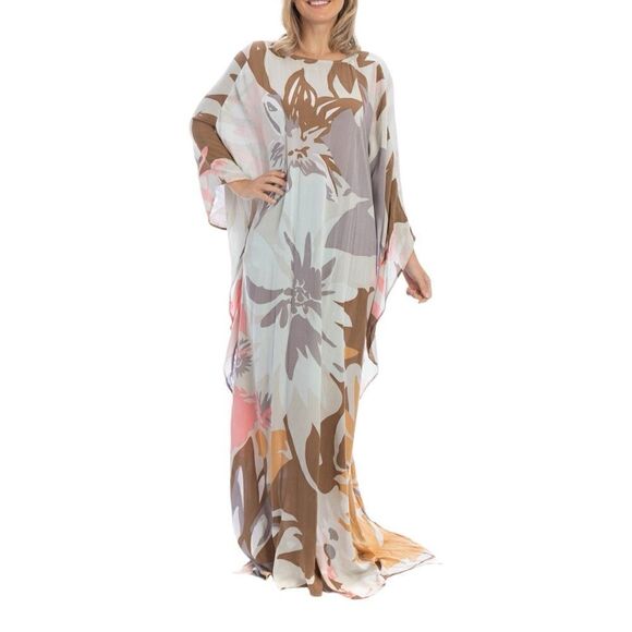 SAACHI Women’s Floral Kaftan One Size - Picture 1 of 6